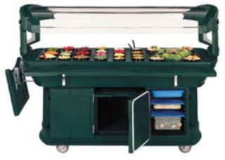 Carlisle Maximizer Food Bar   (6)Full Size Pan Capacity, Polyethylene, Forest Green