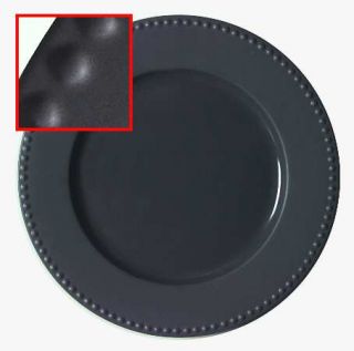 Dansk Rondure Charbongrey Dinner Plate, Fine China Dinnerware   All Dark Gray,Be