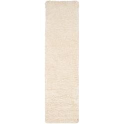 Woven Ivory Debacle Plush Shag (23 X 8)