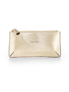 Anya Hindmarch Expenses Zip Pouch   Pale Gold