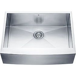 Vigo 30 inch Farmhouse Scratch resistant Stainless steel 16 gauge Single bowl Kitchen Sink