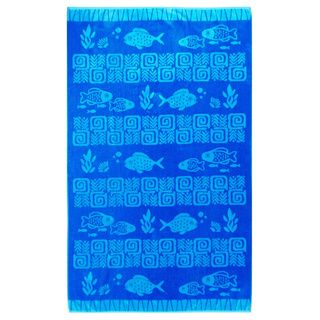 Celebration Velour Blue Fish Beach Towel (set Of 2) (Blue and teal multicolorMaterials Cotton Care instructions Machine washable Dimensions 40 inches wide x 70 inches longThe digital images we display have the most accurate color possible. However, due