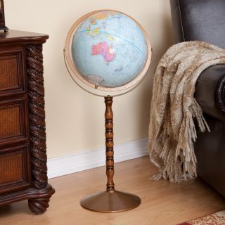 Replogle Treasury 12 inch Diam. Floor Globe Multicolor   30803