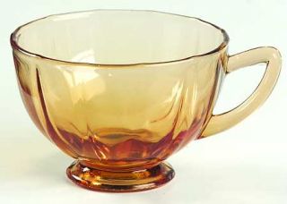 New Martinsville 44 Amber Cup Only   Line #44, Square, Amber