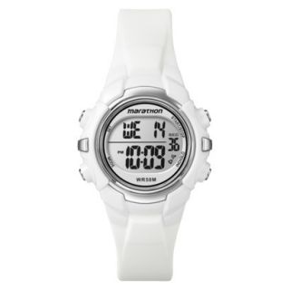 Marathon By Timex Womens Digital Sports Watch with White Top Ring   White